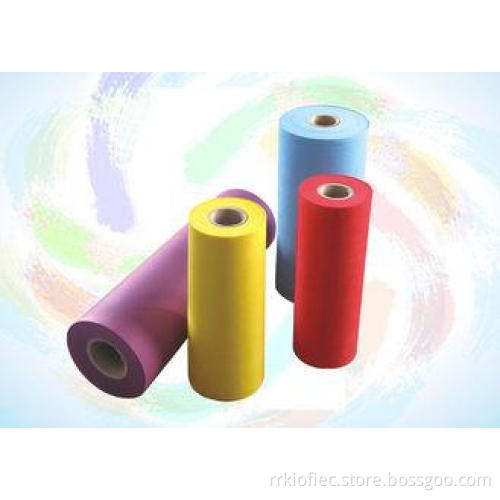 100% Polypropylene Spunbond Nonwoven Fabric , Embossed Colo